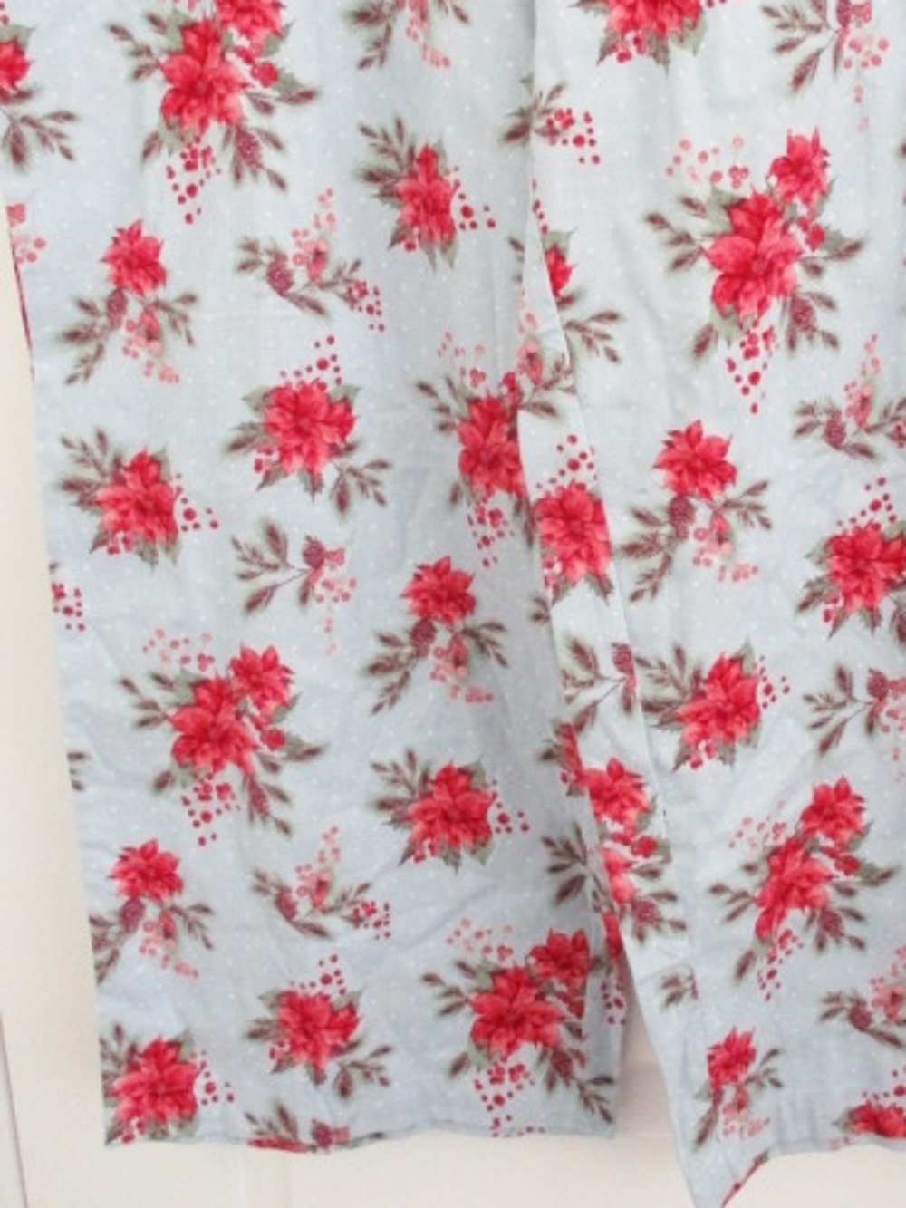 CHARTER CLUB - Pajamas Poinsettia Cotton Flannel Set - XXL - Picture 7 of 9